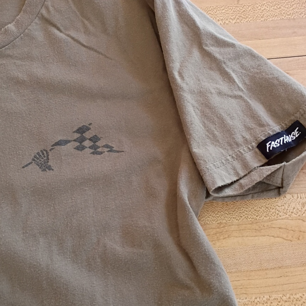 Fasthouse Speed Shop Graphic Tee - Yellow & Black Print - Picture 3 of 4